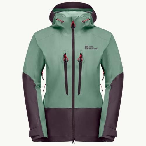 Jack Wolfskin Alpspitze 3l granite green, L Dámska skialpová bunda
