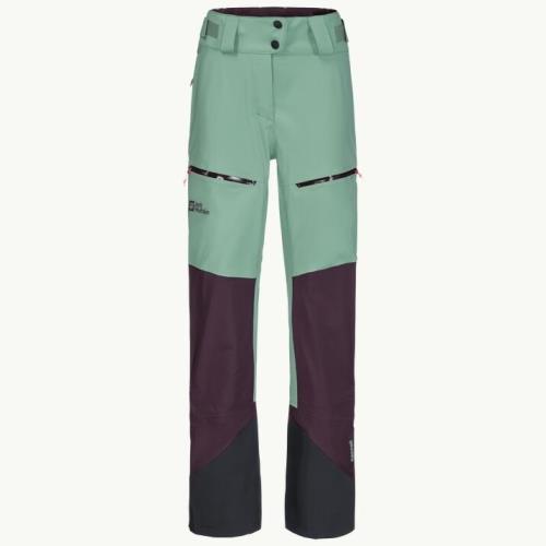 Jack Wolfskin Alpspitze 3l granite green, 40 Dámske skialpové nohavice