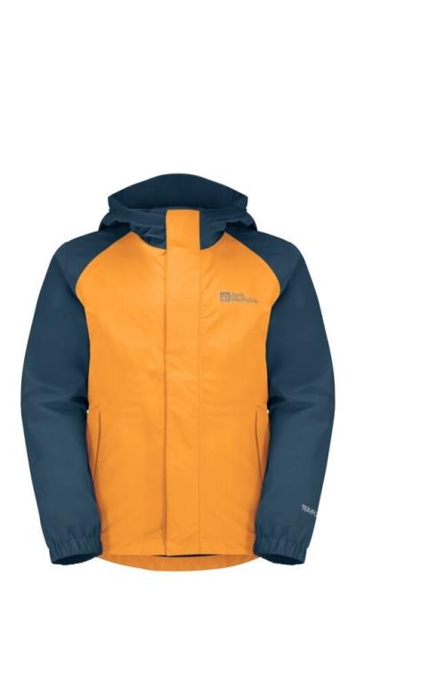 Jack Wolfskin Tucan K orange pop, 128 Detská bunda na zips