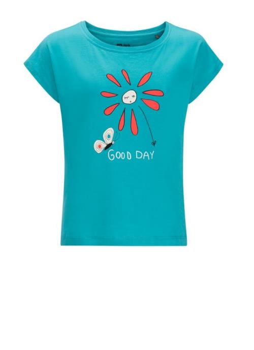 Jack Wolfskin Good Day T G scuba, 128 Detské bavlnené tričko