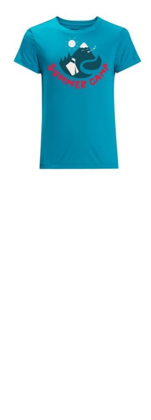 Jack Wolfskin Summer Camp T K everest blue, 152 Detské funkčné tričko