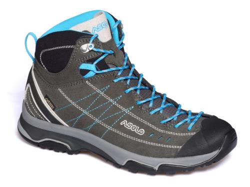 Asolo Nucleon Mid GV graphite/silver/cyan blue, EU 41 ⅓ Dámske topánky