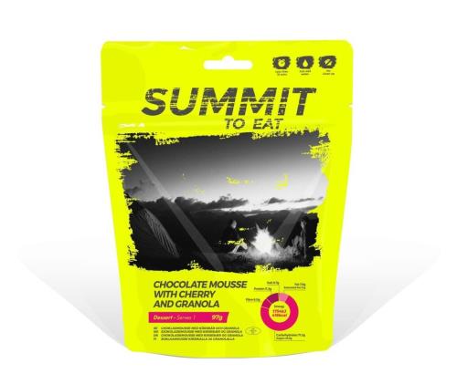 Summit to eat Čokoládová pena s Granolou a čerešňami pozri obrázok Dehydrovaná strava