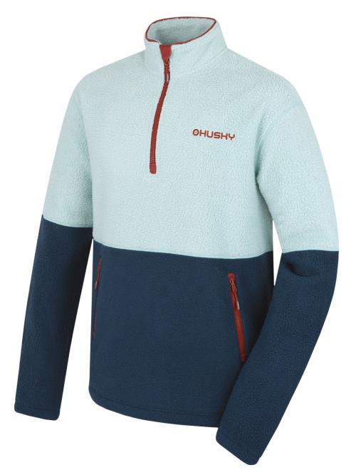 Husky Addy M mint/blue, XXXL Pánska fleecová mikina