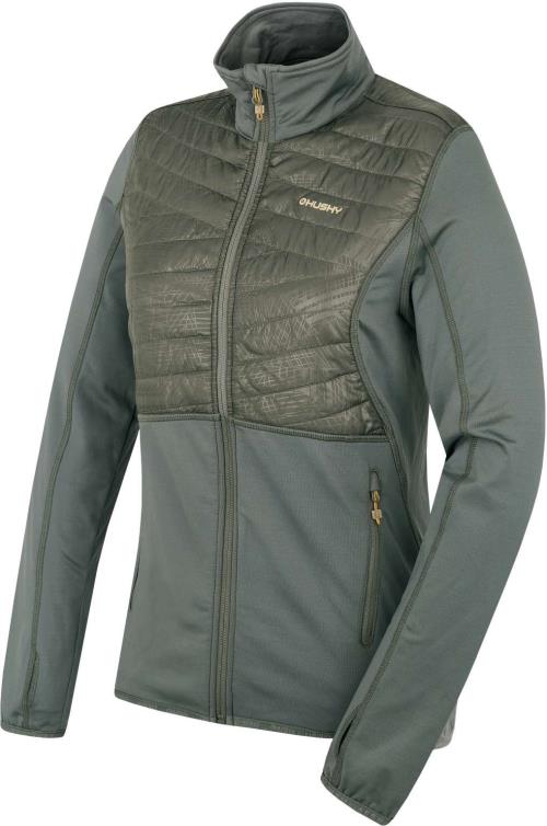Husky Airy L dk. grey green, XL Dámska mikina na zips