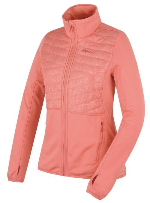 Husky Airy L light orange, XXL Dámska mikina na zips