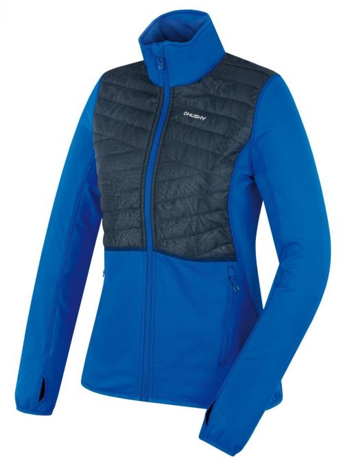 Husky Airy L neon blue, M Dámska mikina na zips