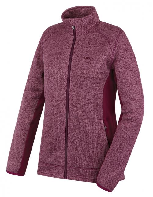 Husky Alan L magenta, XL Dámsky fleecový sveter na zips