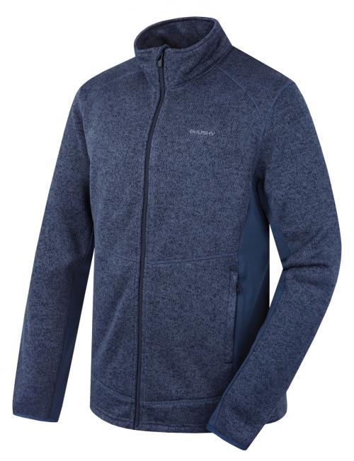 Husky Alan M dark blue, XL Pánsky fleecový sveter na zips