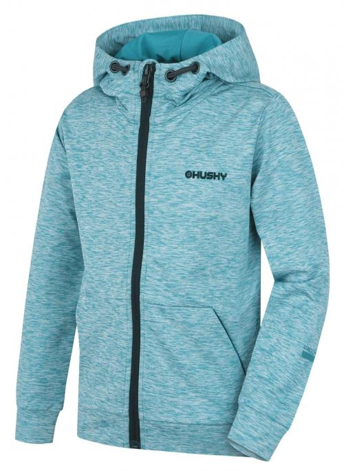 Husky Alony K fd. turquoise, 122 Detská mikina s kapucňou