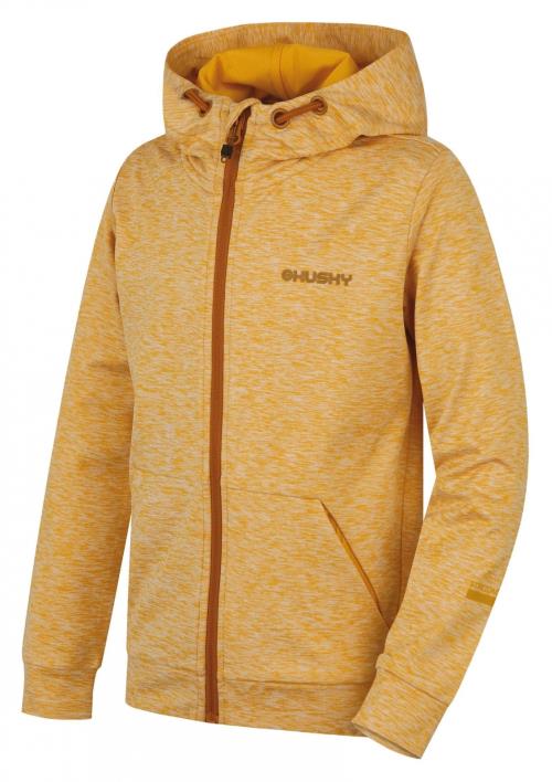 Husky Alony K yellow, 164 Detská mikina s kapucňou