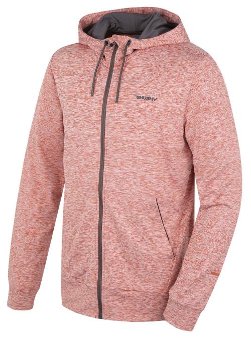 Husky Alony M tm. tehlová, XL Pánska mikina s kapucňou