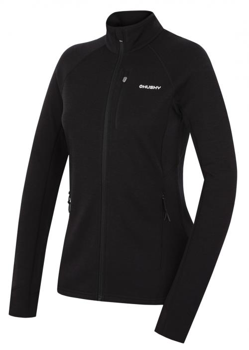 Husky Alou L black, XS Dámska mikina z merino vlny