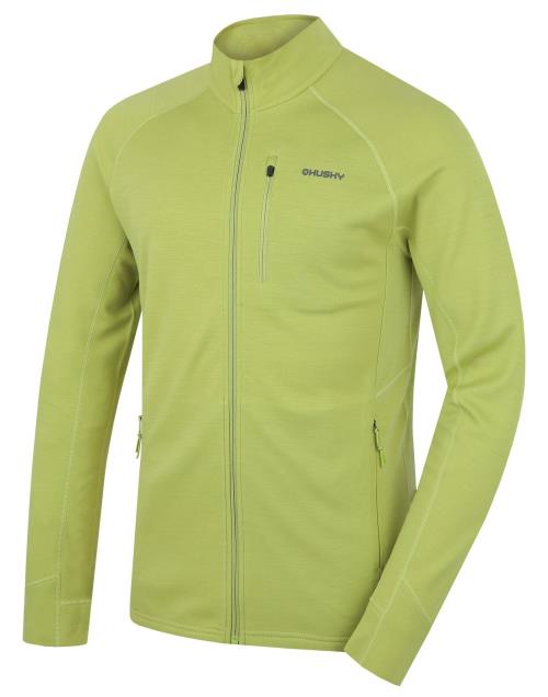 Husky Alou M bright green, XL Pánska mikina z merino vlny