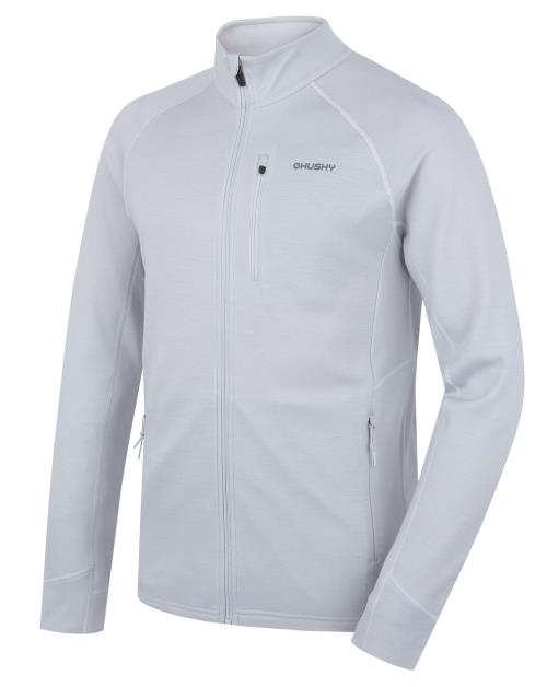 Husky Alou M light grey, S Pánska mikina z merino vlny