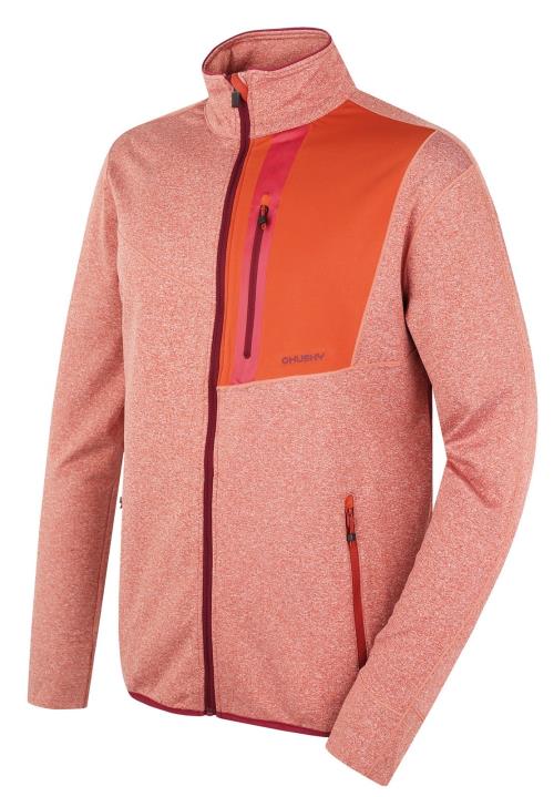 Husky Ane M dk. brick orange, XL Pánska mikina na zips
