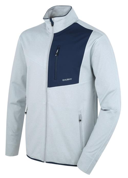 Husky Ane M lt. grey, XXXL Pánska mikina na zips