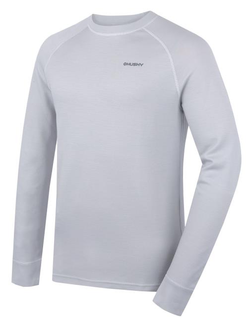 Husky Aron M light grey, S Pánska merino mikina