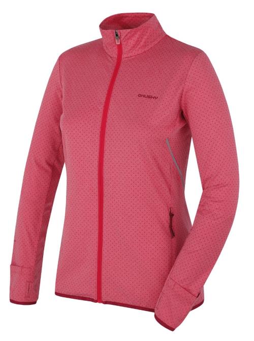 Husky Astel L pink, S Dámska mikina na zips