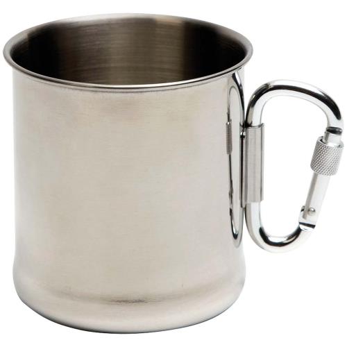 BO-CAMP S karabínou - 300 ml stříbro Hrnček