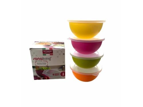 Omada Sanaliving Bowls Set 4x 0,5L mix barev Sada misiek
