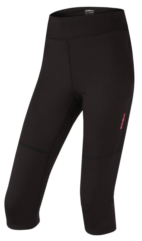 Husky Darby L black, M Dámske športové 3/4 nohavice