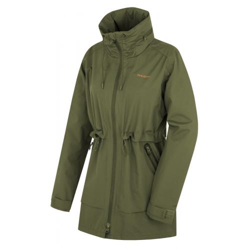 Husky Nevr L tm. khaki, L Dámsky hardshell kabát