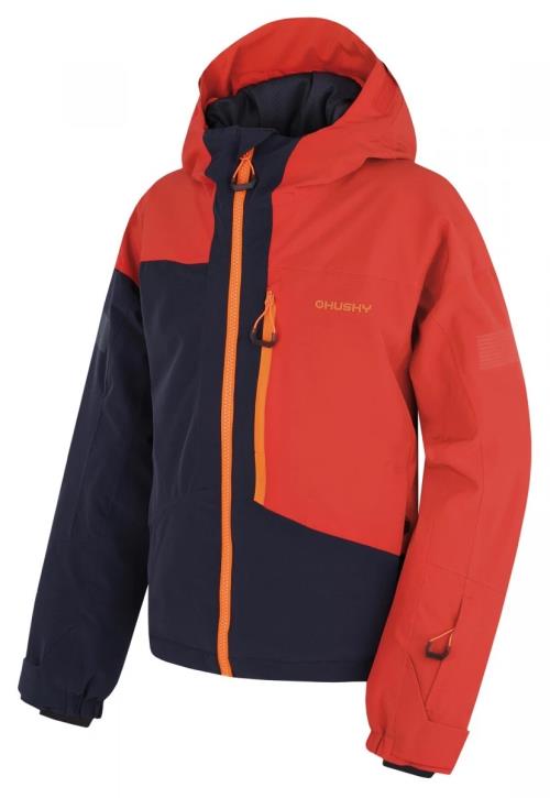Husky Gomez Kids red/black blue, 140 Detská ski bunda