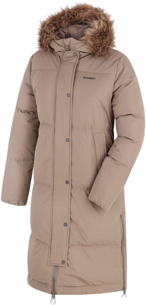 Husky Downbag L mocha, XL Dámsky perový kabát