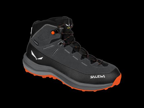Salewa JR MTN TRAINER 2 MID PTX Onyx/Alloy, EU 27 Detské trekové topánky
