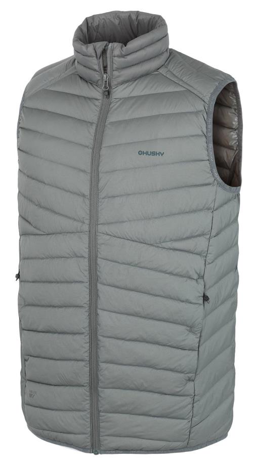 Husky Dresles M dk. grey green, XL Pánska páperová vesta