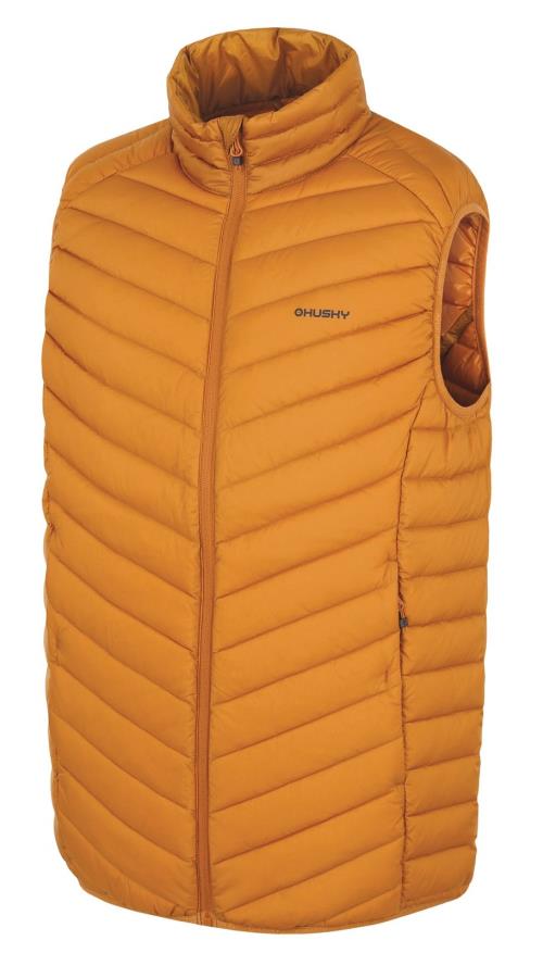Husky Dresles M mustard, XXL Pánska páperová vesta