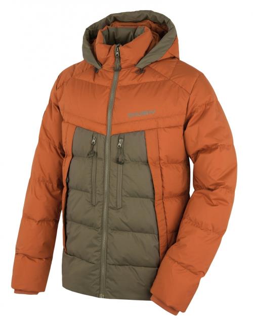 Husky Durra M brown/khaki, XXXL Pánska páperová bunda