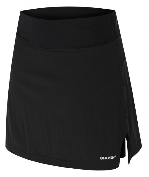 Husky Flamy L black, XS Dámska funkčná sukňa so šortkami