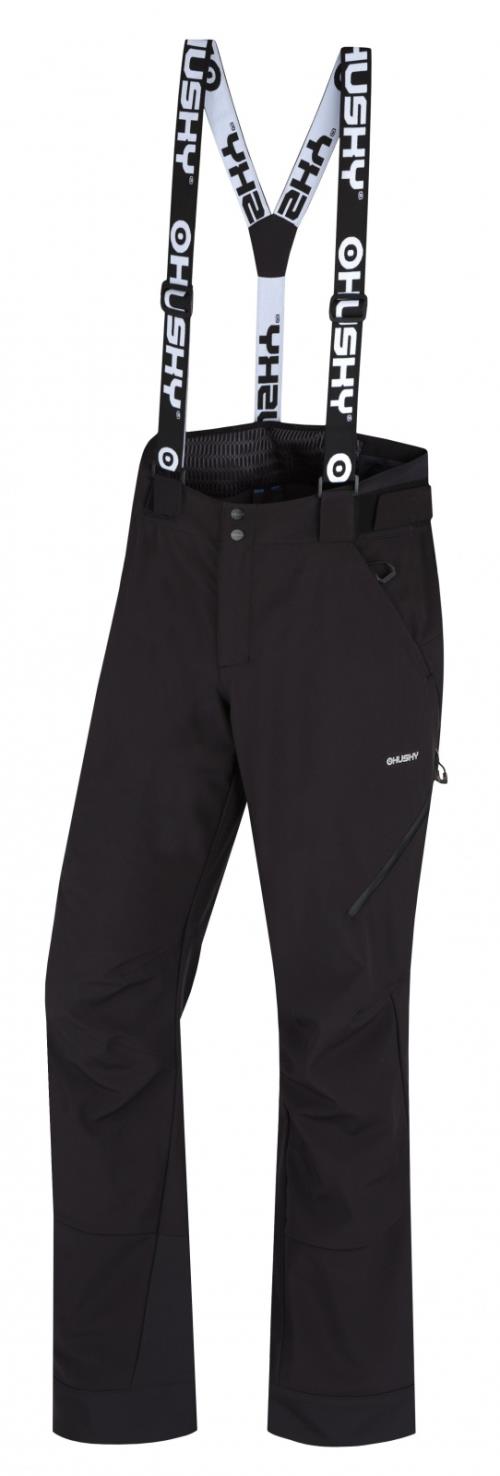 Husky Galti M black, XXL Pánske lyžiarske nohavice