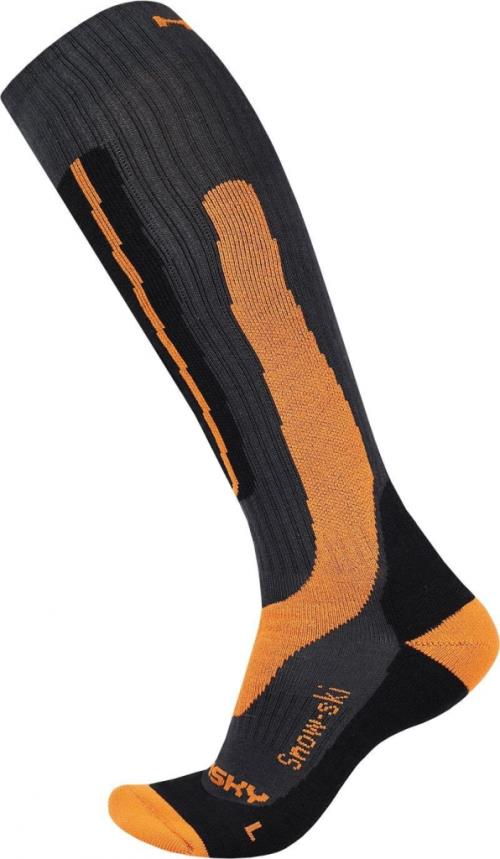 Husky Snow-ski oranžová, XL(45-48) Podkolienky