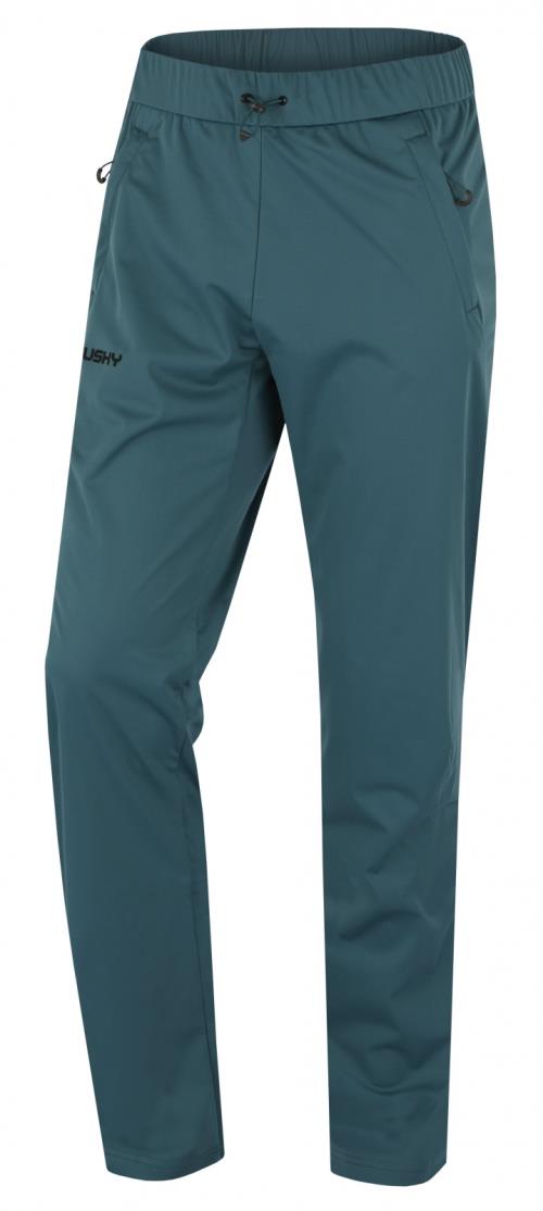 Husky Kaila M turquoise, XXL Pánske softshellové nohavice