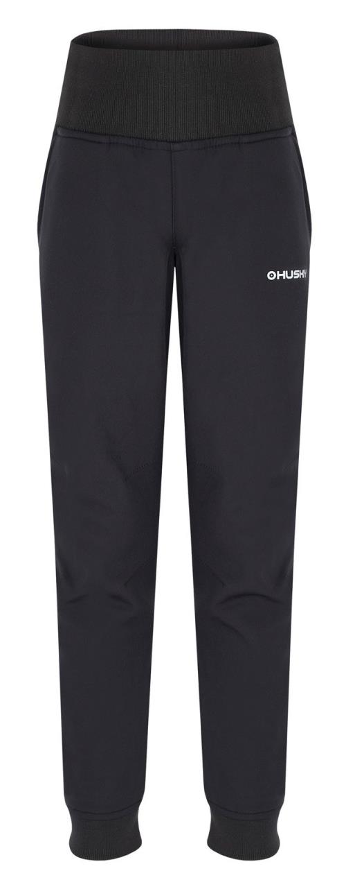 Husky Kanto K black, 112 Detské softshell nohavice