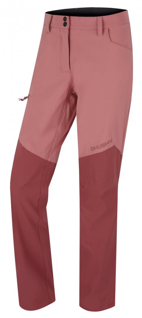 Husky Kavia L bordo, XL Dámske softshellové nohavice
