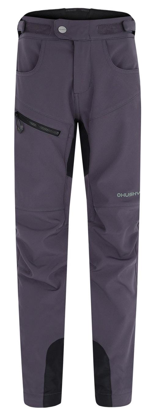 Husky Keson K graphite, 164 Detské softshellové nohavice
