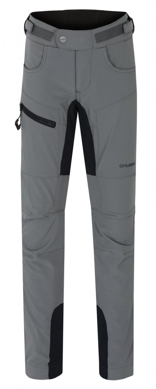 Husky Keson K šedá, 164 Detské softshell nohavice