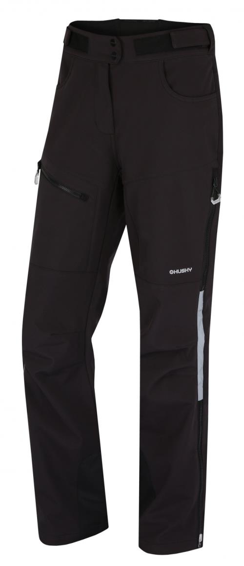 Husky Keson L black, M Dámske softshell nohavice