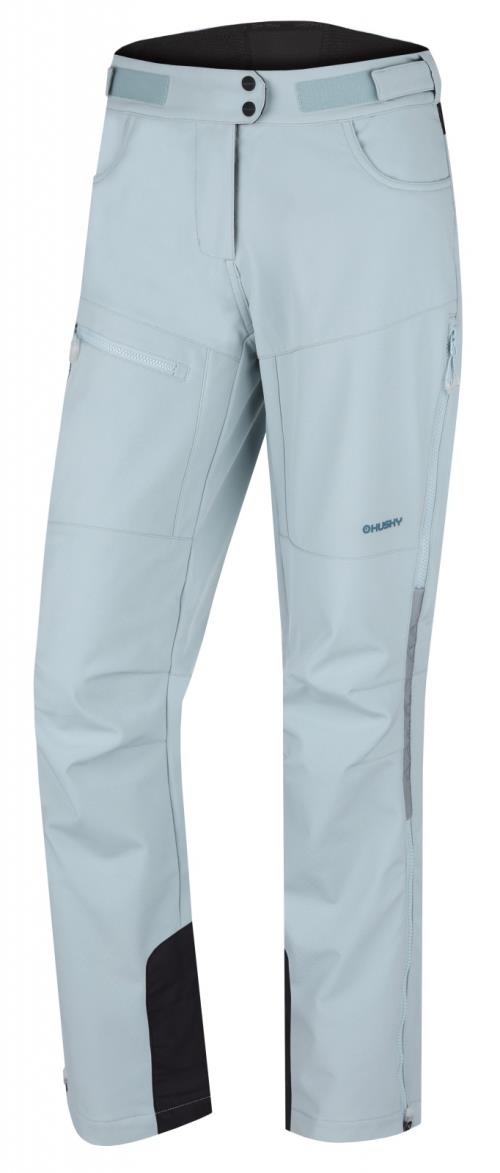 Husky Keson L faded mint, XXL Dámske softshellové nohavice
