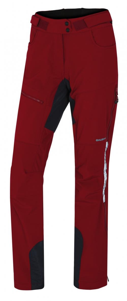 Husky Keson L vínová, L Dámske softshell nohavice