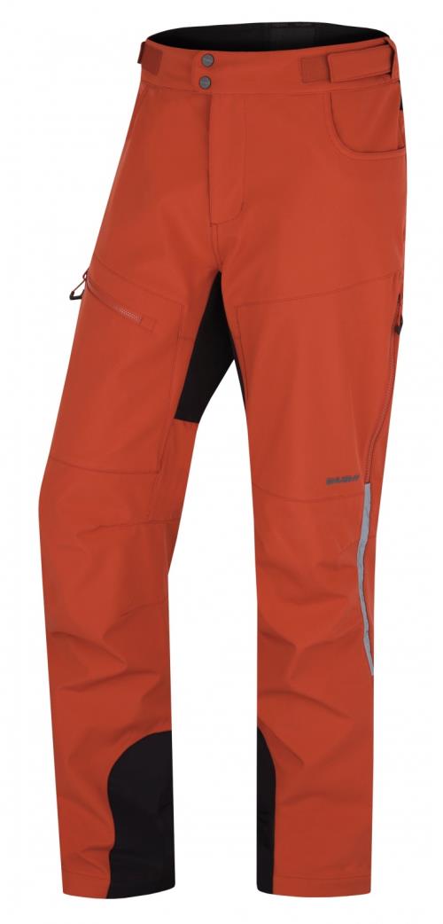Husky Keson M dark orange, M Pánske softshell nohavice