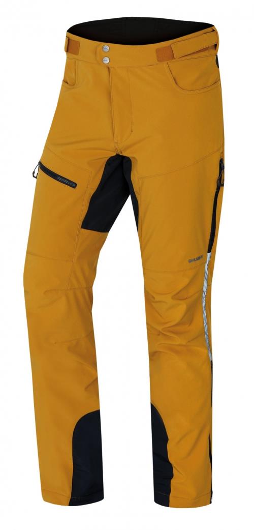 Husky Keson M horčicová, XL Pánske softshell nohavice