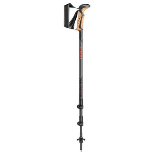 Leki Khumbu dark anthracite/white/bright red Trekové palice