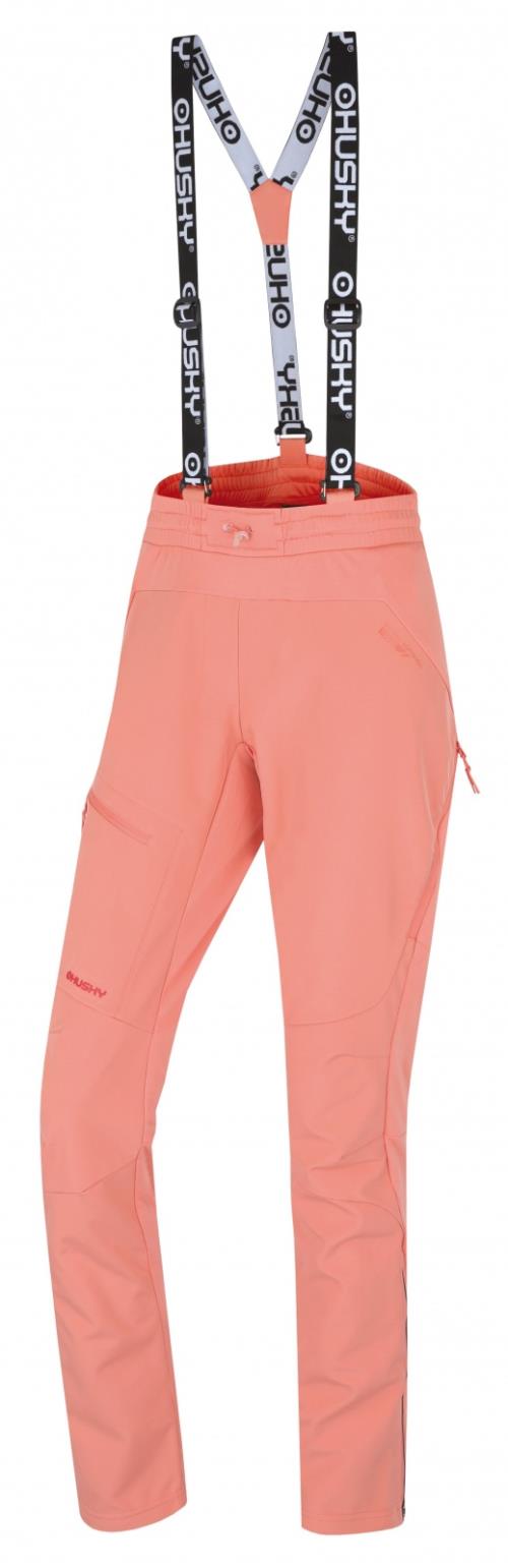 Husky Kixees L light orange, XXL Dámske outdoorové nohavice