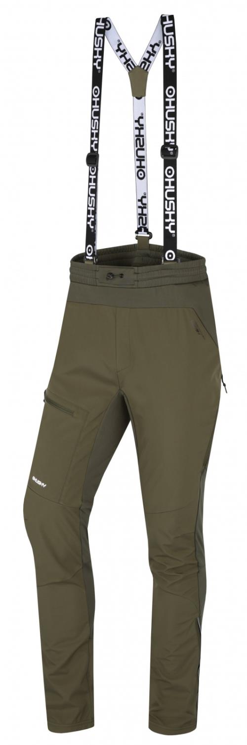 Husky Kixees M dark khaki, M Pánske outdoorové nohavice