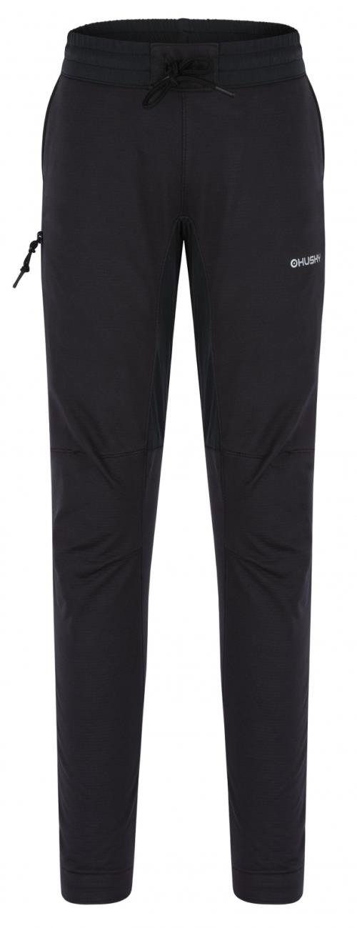 Husky Klassum K black, 152 Detské softshellové nohavice